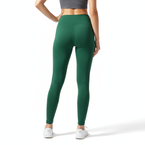 Premium High-Waist Seamless Eco-Friendly Fitness <b>Leggings</b> for Women-Elastic Waist Full-Length Custom Solid <b>Pattern</b> - Product Image 4