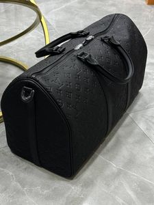 Unisex Fashion Canvas Sports Duffle Bag Classic Zipper Closure Soft Handle Travel Bag Large Capacity 3655L Durable Polyester - Product Image 1