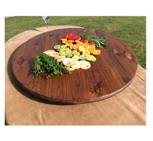 Plateau tournant en bois pour servir les pizzas, les artisanats, les produits de la cuisine et les épices, nouveau plateau en bois - Product Image 4