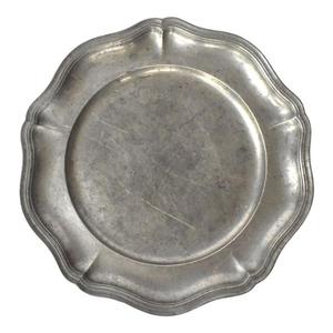 Modern Design Silver Charger <b>Plate</b> Small Large Size Dish Serving Metal <b>Plates</b> Customizable Designs Serveware For Restaurants use - Product Image 5