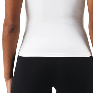 Camiseta Deportiva de Doble Capa para Mujer, con Encaje, Blanca, Suave, Elástica, para Yoga, Gimnasio, Entrenamiento, Ropa Deportiva Informal - Product Image 6