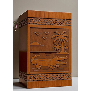 Unique Pyramid Wooden Urn for Ashes Wooden Urn Set for Family Memorial Keepsakes urn by AYAANS - Product Image 3