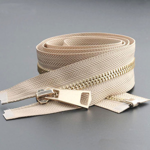 Fermeture éclair métallique personnalisable à glissière coulissante, disponible en différentes tailles, avec logo écologique, pour pantalons, sacs et vêtements - Product Image 5