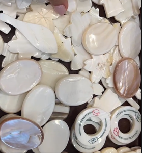 Conchas de Nácar Natural para Tallar, Piezas de Concha Marina con Forma Personalizada para Manualidades, Joyería y Decoración - Product Image 2