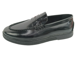 รองเท้าโลฟเฟอร์ผู้ชาย Dlords Gad Penny แบบสวม ปิดนิ้วเท้า เหมาะสำหรับใส่ทำงาน วัสดุหนังวัวแท้ ซับในไมโครไฟเบอร์ พื้นรองเท้า EVA พร้อม Air Cushion - Product Image 4