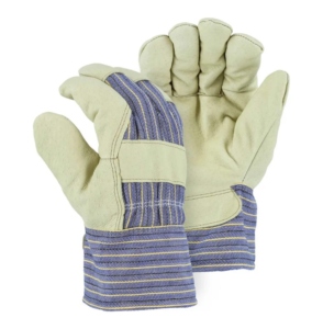 Gants de travail d'hiver de qualité supérieure certifiés CE et ISO, entièrement doublés en polaire, en cuir pleine fleur robuste - Product Image 1