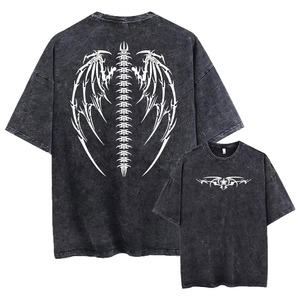 Camiseta Personalizable de 230 g/m², 100 % Algodón |   Ropa Urbana Vintage de Hombros Caídos y Corte Holgado |   Efecto desgastado por el sol, lavado ácido, ecológico, unisex - Product Image 5