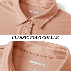 Polo de Mujer Color Durazno, Mezcla de Algodón Premium, Absorbente de Humedad, Ligero, Informal para Oficina, Uniforme de Personal - Product Image 4