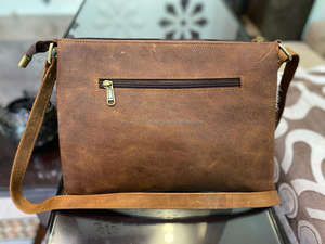 Nuevo estilo occidental Hair On Hide Fur Leather Celular Sling Bag Alta calidad Moda Real Hecho a mano Fur Leather Crossbody Bags - Product Image 5