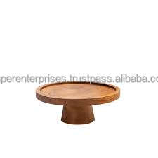 แท่นวางเค้กไม้แบบเป็นมิตรต่อสิ่งแวดล้อมทำด้วยมือของอินเดีย1ชั้นดีไซน์ทันสมัยอุปกรณ์ตกแต่งเค้กแบบกำหนดเองมีต้นทุนต่ำ - Product Image 3