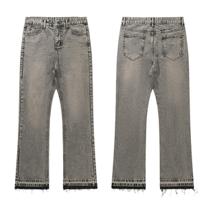 Nuevos Jeans Casuales de Diseño Personalizado, Corte Recto y Ajustado para Hombre, Transpirables, Lavado Regular, Pantalones de Mezclilla Tejida, Alta Calidad, 100% Algodón - Product Image 2