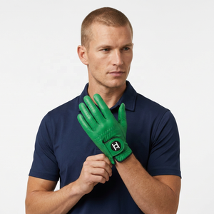 Gants de golf en cuir de mouton Cabretta personnalisés, antidérapants, OEM ODM, conception de votre propre marque, fabricant, poignées en caoutchouc - Product Image 1