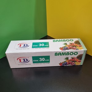 Película Adhesiva de PVC de Alta Calidad para Alimentos con Logotipo Personalizado de Fábrica, Envoltura de Plástico para Alimentos con Cortador, Envoltura de Película Estirable Ecológica - Product Image 3