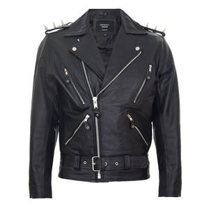 Chaqueta de cuero unisex, chaqueta de cuero repujado, chaqueta vintage estilo universitario para hombre, chaqueta de cuero sintético extragrande - Product Image 1