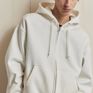 Hoodie Streetwear Half Zip up Double Layer Hoodies Custom logo Heavyweight High Quality Balaclava Zip Hoodie - Product Image 1