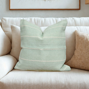 Housses de coussin tissées à rayures texturées personnalisées avec décorations tissées à la main, housses de coussin carrées en jacquard tissé - Product Image 6