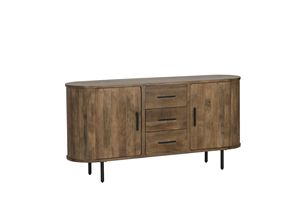 Eco-Friendly Solid Wood Modern Fluted Door <b>Sideboard</b> with Drawer <b>Storage</b> for Living Room Bedroom Home Furniture - Product Image 6