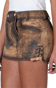 Pantalones Lederhosen de Cuero de Cabra de Alta Calidad para Oktoberfest, Pantalones Tradicionales Kniebund, Ropa Alemana - Product Image 3