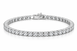 Pulsera de tenis Sutariya Brothers de plata de ley 925 con circonita negra de 2 mm, chapada en rodio, corte brillante, para mujer y hombre, regalo de joyería para fiestas - Product Image 6