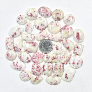 Cinabrio Natural, Piedras Preciosas Sueltas, Formas Mixtas, Cabujones Pulidos, para Joyería, Venta al Por Mayor, Piedras a Granel - Product Image 1