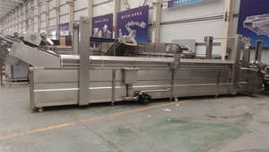 Máquina para hacer patatas fritas congeladas industriales completamente automática, línea de producción de patatas fritas frescas, máquina para freír continuamente - Product Image 5