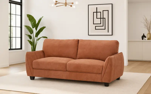 Canapé d'angle inclinable en cuir avec dossier réglable et coussins moelleux pour salon - Product Image 2
