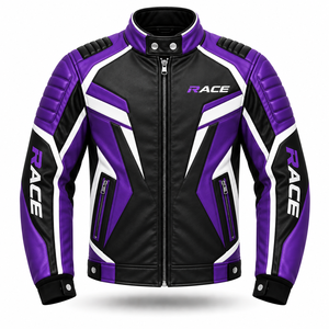 Veste de course F1, veste en cuir personnalisée pour le sport automobile, veste de motard pour homme et femme, veste d'équipe de course, qualité supérieure - Product Image 4