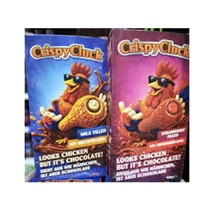 Crispy Cluck, Pierna de Pollo con Chocolate y Fresa, 48g por Porción, 254 Calorías, 14.4g de Grasa, para un Snack Rápido y Ligero - Product Image 1