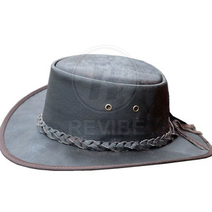 Chapeaux en cuir tendance, prix de gros, chapeaux en cuir nouvelle collection, chapeaux en cuir pour hommes en vente en ligne - Product Image 2