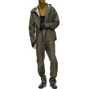 Men's <b>Waterproof</b> Techwear Windbreaker <b>Jacket</b> Asymmetric Zip Tactical Hooded Streetwear Outdoor Functional Lightweight <b>Jacket</b> - Product Image 3