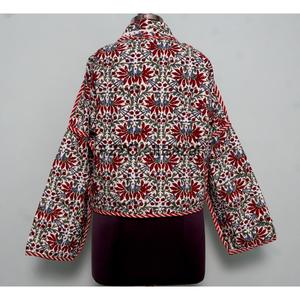 Vintage Indian Kantha Handmade 100% Pure Cotton <b>Jacket</b> Comfortable And Breathable <b>Jackets</b> For <b>Womens</b> And Girls - Product Image 5
