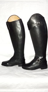 Botas largas de equitación Polo para hombre, botas altas negras de cuero Real para montar a caballo, botas largas hasta la rodilla con cordones, portátiles - Product Image 6