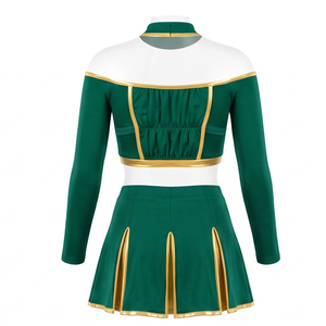 Uniforme de Animadoras Personalizado para Competencia All Star, Brillante con Pedrería, Sublimado en la Parte Delantera, Spandex/Poliéster, Atlético para Mujer - Product Image 2