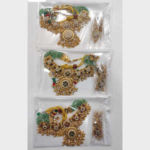 ชุดสร้อยคอไข่มุกหิน pota ชุบทอง12162361WH ชุดเครื่องประดับชั้นดีหรูหรา - Product Image 1