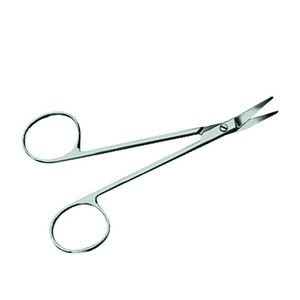 Ciseaux chirurgicaux Graefe de qualité supérieure, à pointe arrondie, en acier inoxydable, 4 pouces, instrument de chirurgie ophtalmique et plastique, certifié CE, Java Surgical - Product Image 2