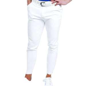 Pantalones de Golf para Hombre, Corte Ajustado, Estilo Casual de Negocios, Cintura Media, Logotipo Personalizado, Frente Plano, Invierno, Lona - Product Image 5