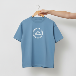 T-shirt imprimé surdimensionné pour homme avec logo personnalisé sur le devant, respirant, séchage rapide, molleton épais écologique, épaules tombantes - Product Image 4