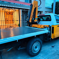 Chinesischer Hersteller Liefert Hydraulischen Kran SQ08ZA3+1 Elektrische Winde Stahl-LKW-Montierter Hebekran Anhänger-Montierter Kran für Landwirtschaft