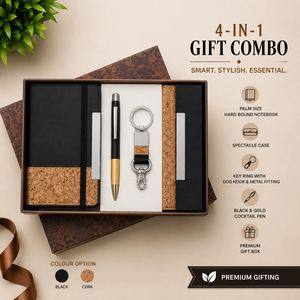 Custom Logo 5 in 1 Business Gift Set Vegan Leather Notebook Pen <b>Wallet</b> Card Holder Key Ring Corporate Souvenir Printing - Product Image 4