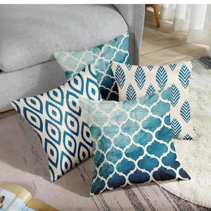 Housses de coussin carrées modernes en tissu doux teint, écologiques, toucher confortable, coutures impeccables, variété de couleurs pour chambre, maison, hôtel - Product Image 4