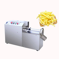 Automatische commerciële cassave-stokjesmachine, elektrische frietmachine, friet snijmachine