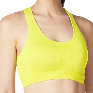 Women's Solid Crisscross Spaghetti Strap Seamless Lightweight High Support Backless Breathable Yoga Sports Bra Removable <b>Pads</b> - Product Image 3