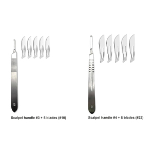 Instruments de chirurgie plastique, ensembles d'outils chirurgicaux pour professionnels, étudiants en médecine, pinces, ciseaux à pansements, lames de coupe - Product Image 5