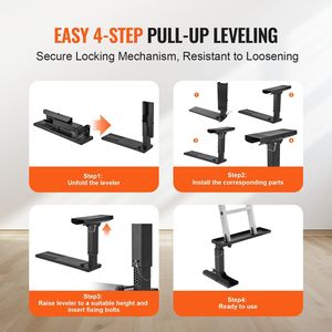 Stabilizzatore per Scala a Pioli in Acciaio 23.4 L X 11.4-18 H, Strumento di Supporto per Livellamento Scale e Superfici - Product Image 3