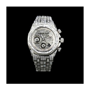 Elegante reloj mecánico de diamantes de lujo con diseño ostentoso para hombre, automático, artesanía de alta calidad hecha en la India - Product Image 1