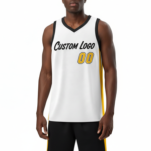 Camiseta de Baloncesto Transpirable Personalizable de Alta Calidad para Hombre con Colores y Logotipo Personalizados, Tela Personalizada - Camiseta Deportiva - Product Image 3