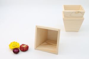 Antique Rustic Farmhouse Eco-Friendly Teak <b>Wood</b> Handmade Root Carving Square Flower Pot with 20L Capacity for Home Garden <b>Decor</b> - Product Image 6