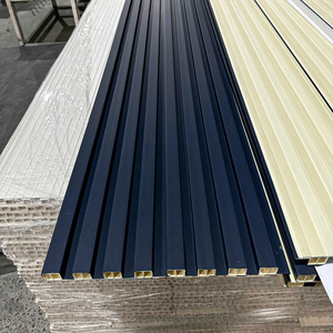 Eco-friendly WPC Modern Louvers Panel 2-Year Warranty for Apartment Use Waterproof Sound-Absorbing Clearance Sale Discount - Product Image 1