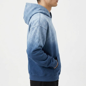 เสื้อฮู้ดดี้ผู้ชายสไตล์วินเทจ ลุคสบายๆ ผ้าฟลีซนุ่ม อุ่น ใส่สบาย ทรงหลวม สีซีดแบบซันเฟด ขายดี - Product Image 2