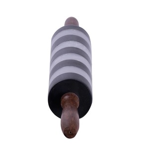 Rodillo de amasar de mármol con diseño en blanco y negro, perfecto para ocasiones especiales, regalos y repostería de lujo en la cocina, procedente de la India. - Product Image 5